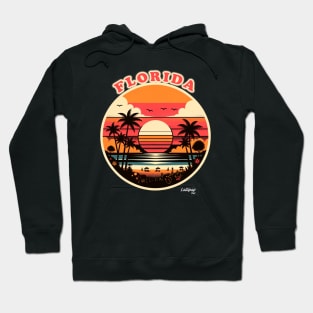 Florida Flair: Sunshine State Vibes - American Vintage Retro style USA State Hoodie